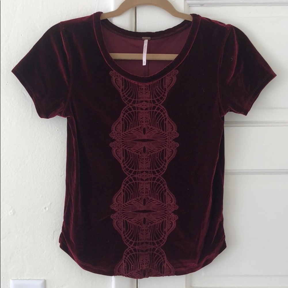 Free People Velvet top